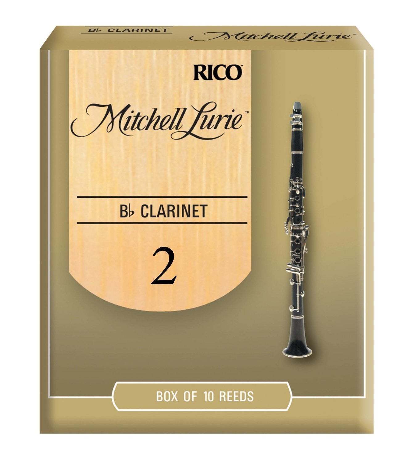 Mitchell Lurie Clarinet Reeds Box of 10 (Strength 2, 2.5, 3, 3.5 & 4)